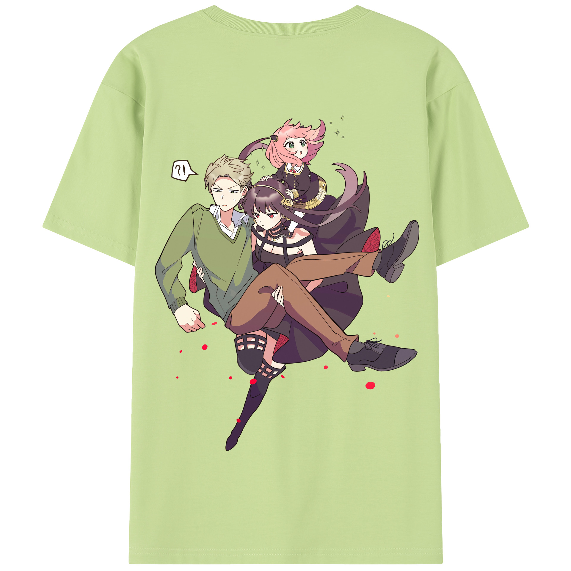 （画像用） SPY×FAMILY间谍家家酒 綿100％半袖Tシャツ（背面プリント）